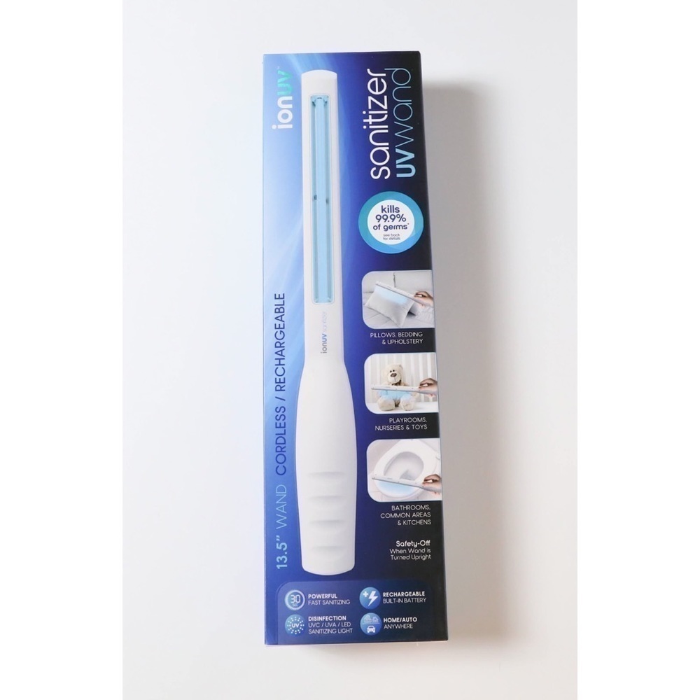 Ion UV handheld sanitizer portable anti microbial cleaning rechargable UV wand